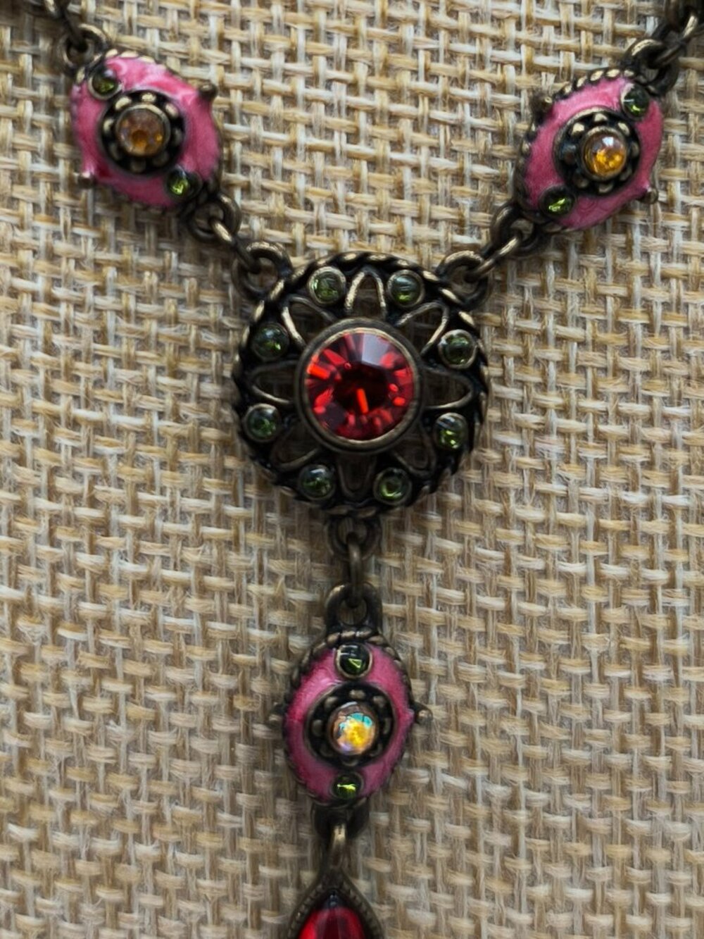 Vintage Nina Ricci Victorian Revival Necklace & Earrings Set